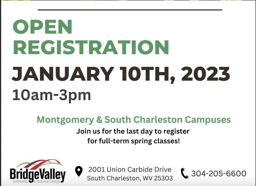 Open Registration January 10, 2023