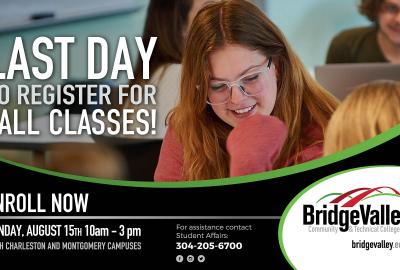 Last DAy to Register for Fall Classes